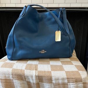 Blue Coach Eddie bag like new